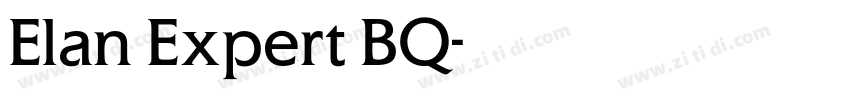 Elan Expert BQ字体转换
